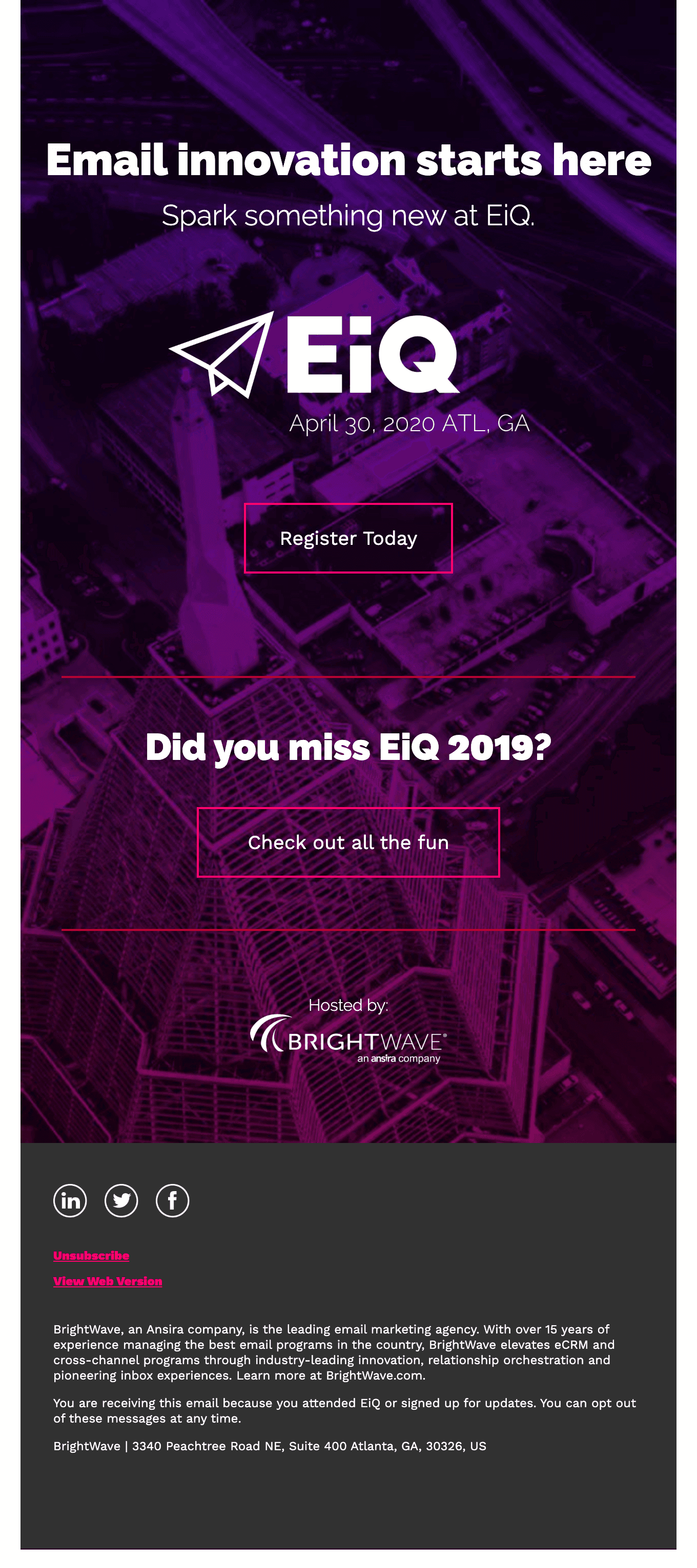 EiQ 2020 Details Are Here!