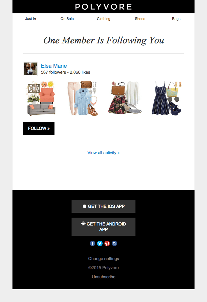 Elsa Marie is following you on Polyvore!