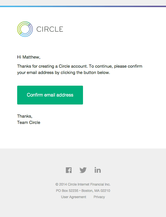 Please confirm your email address