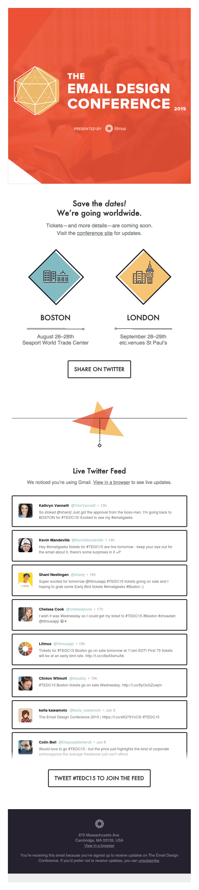 The Email Design Conference is back – twice.
