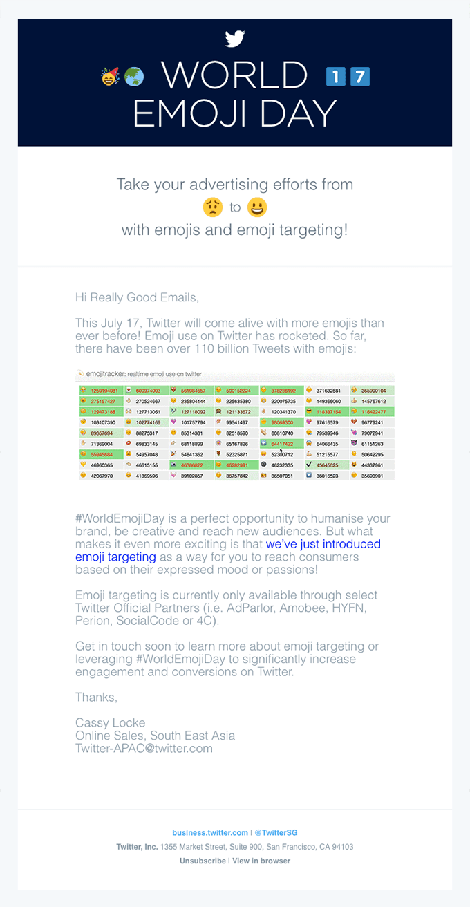 Emoji ➡️ targeting ⬅️ is here. Just in time for �� #WorldEmojiDay, July �� !