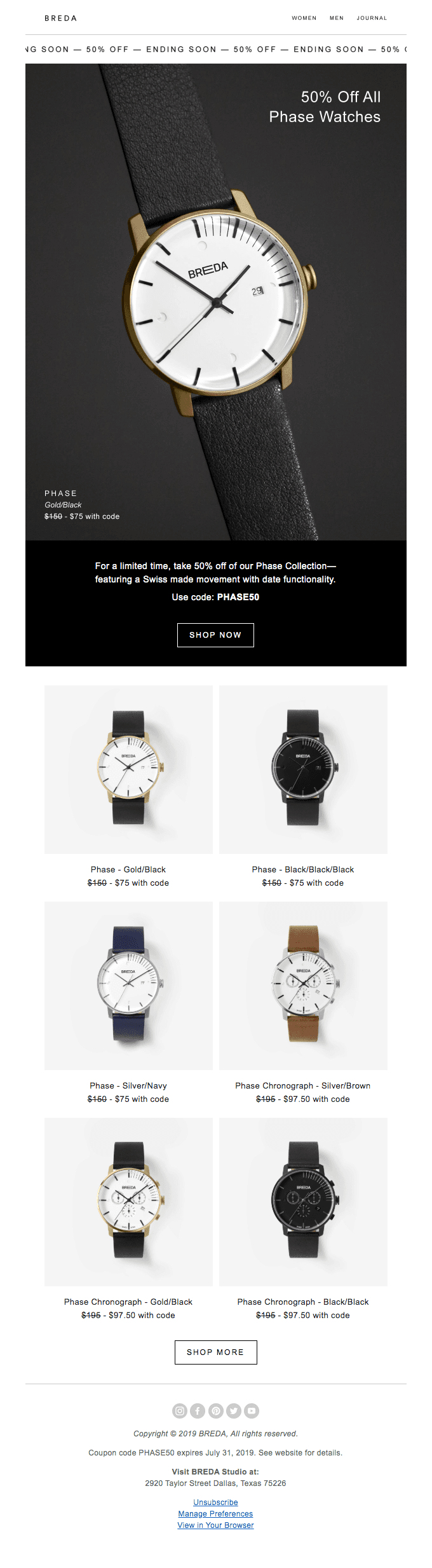 ENDING SOON: 50% Off Phase