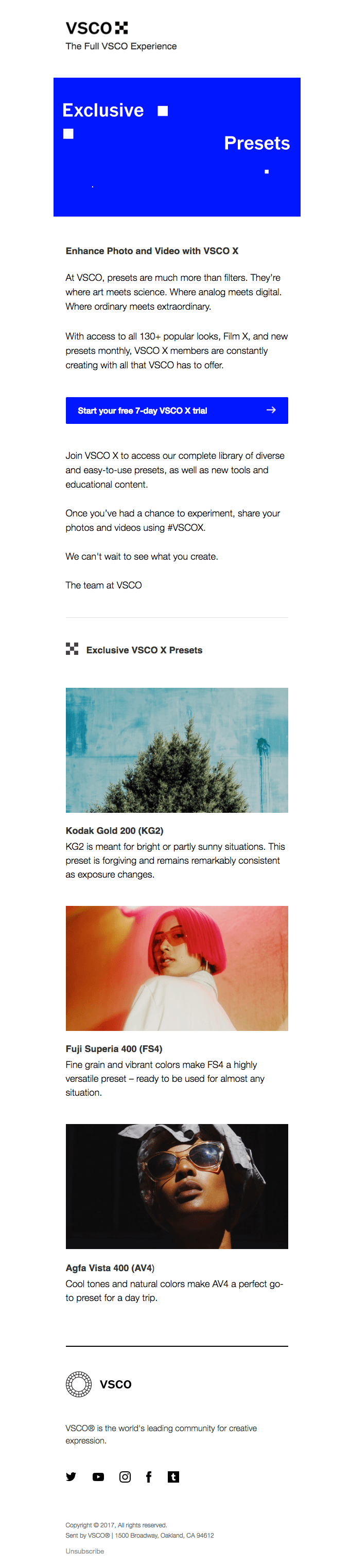 Exclusive VSCO Presets