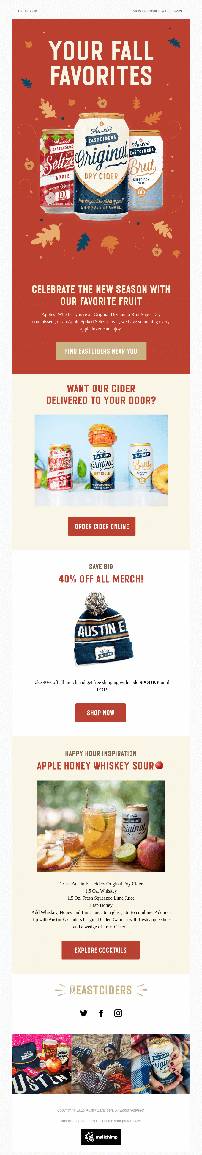 Fall Flavors + 40% Off! 🍎