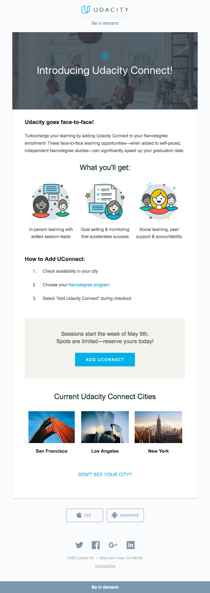 Fast-track your success with Udacity Connect!
