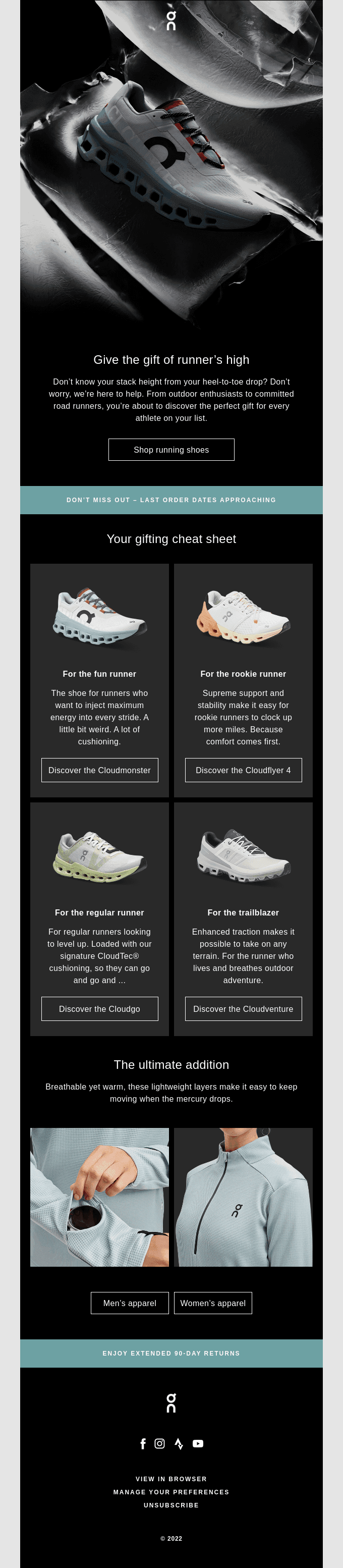 ☁️ Feel-good gifts for runners