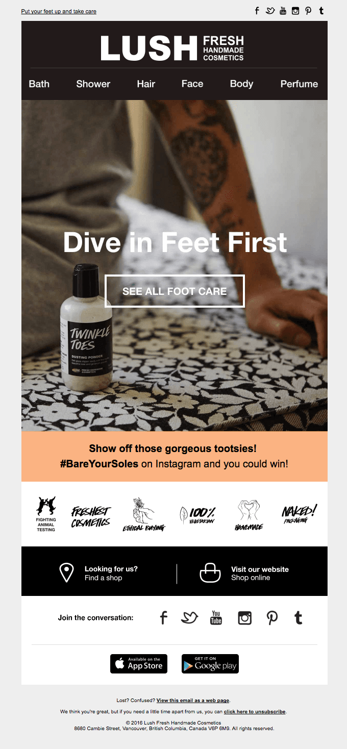 Feet need love too…