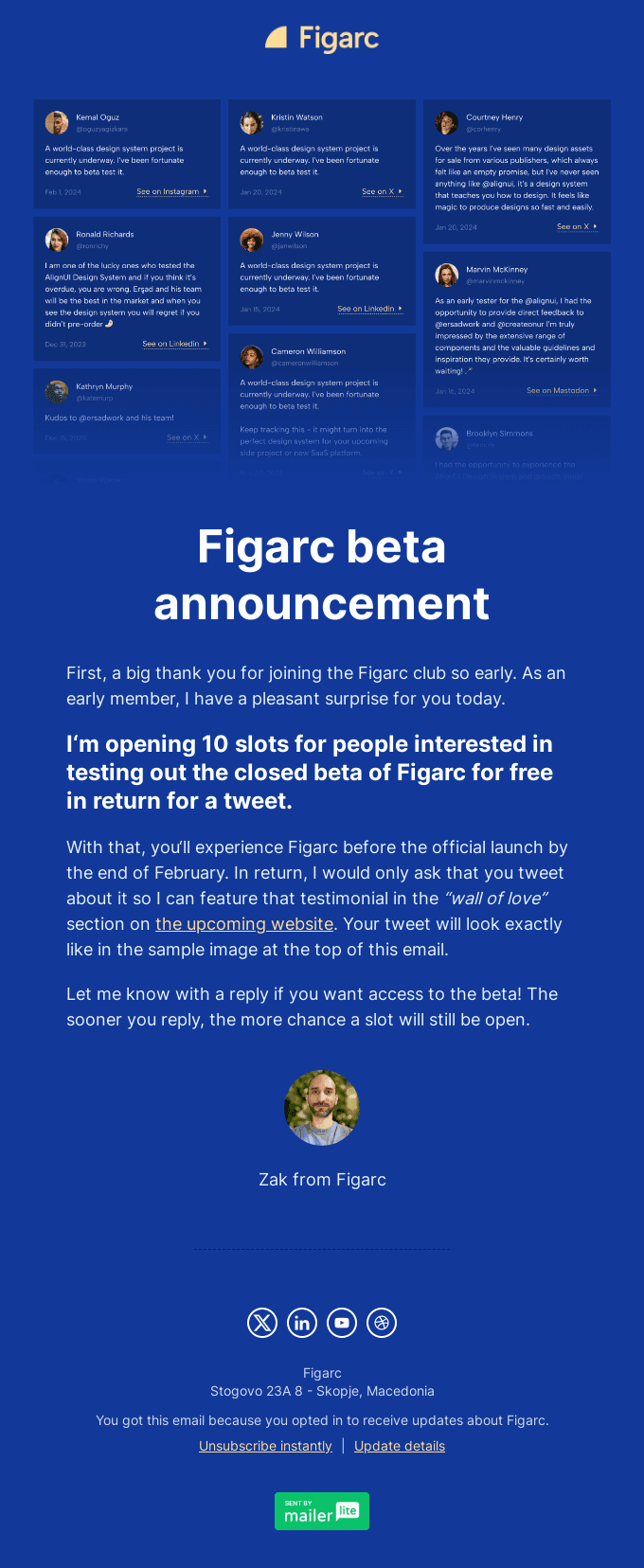 Figarc beta announcement
