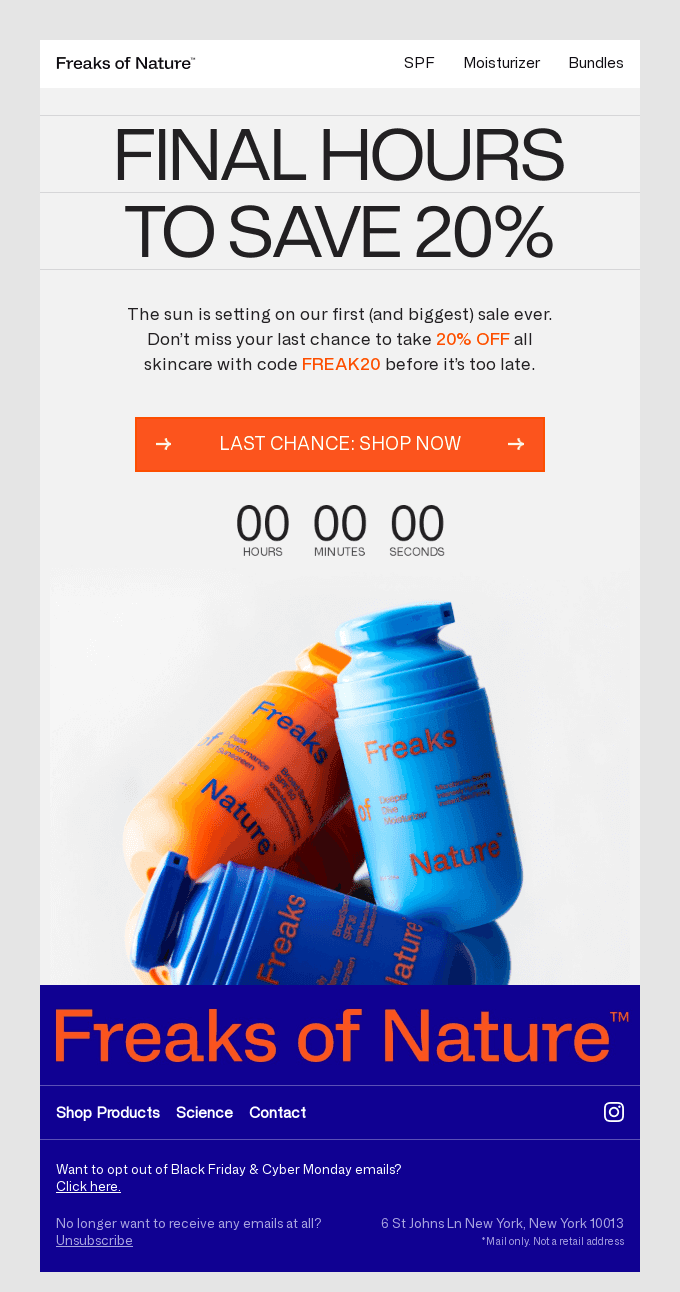 Final Hours to Save 20%