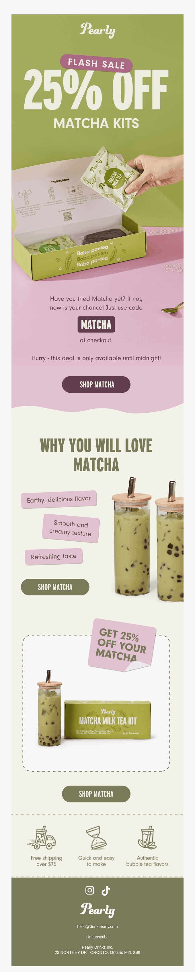 FLASH SALE: 25% Off Matcha 🍵