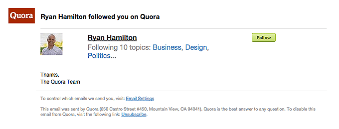 Ryan Hamilton Followed You On Quora