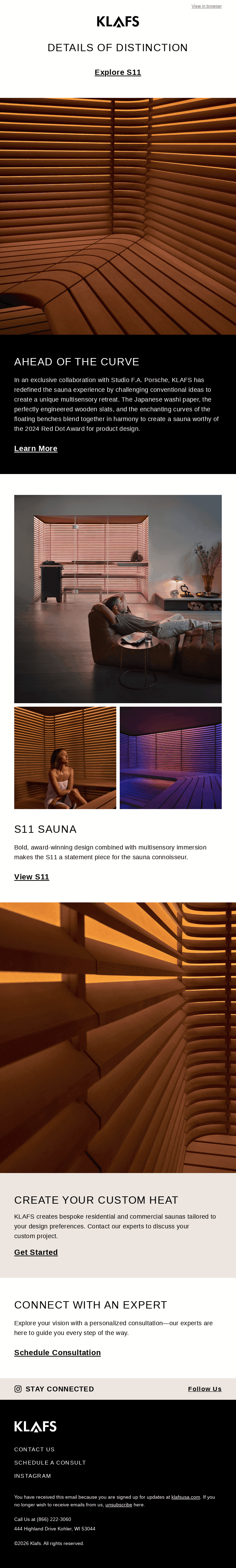 For the Sauna Visionaries