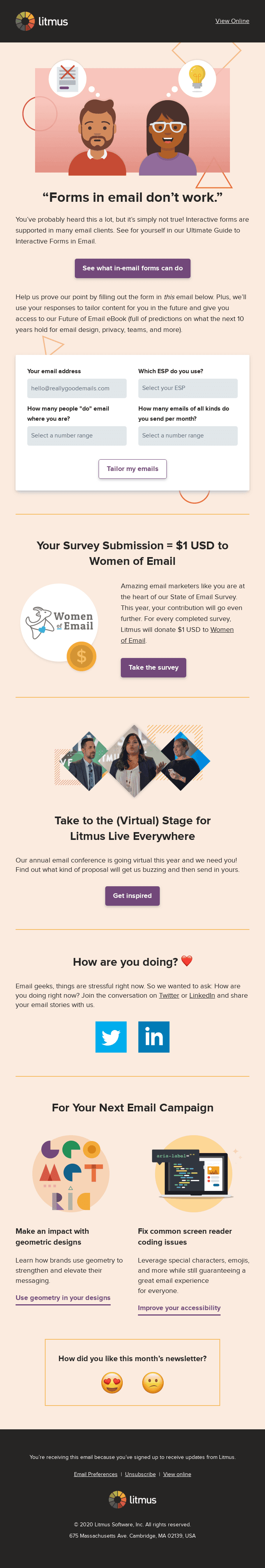 Forms in email? It’s possible!
