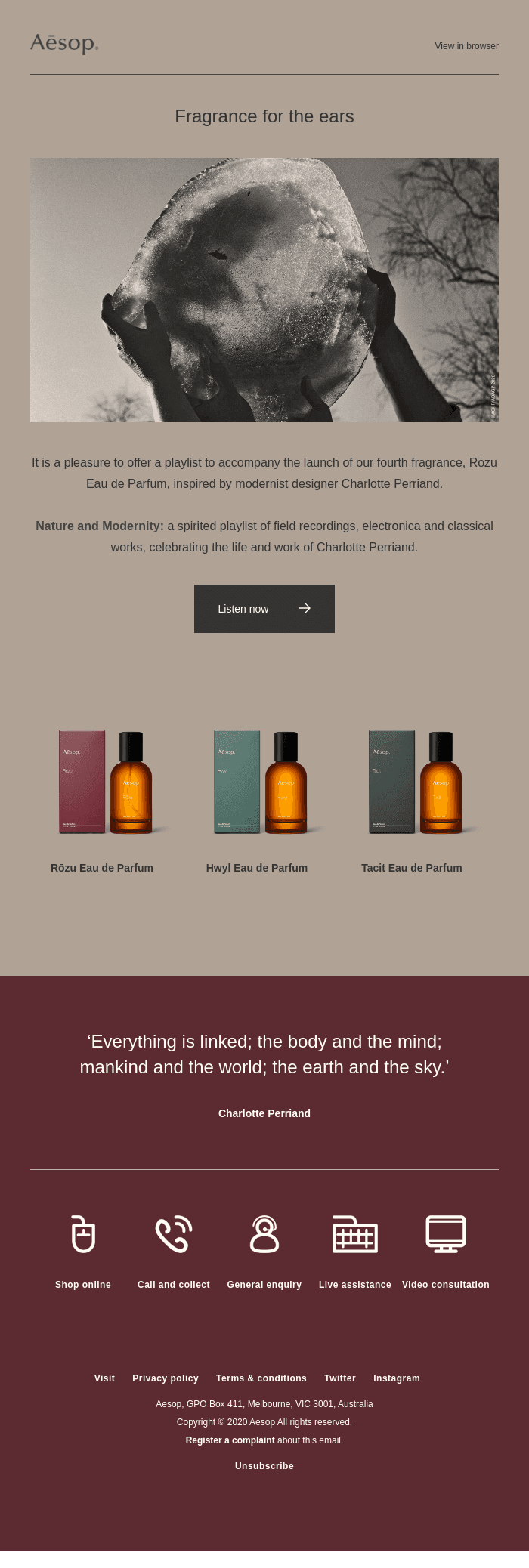 Fragrance for the ears
