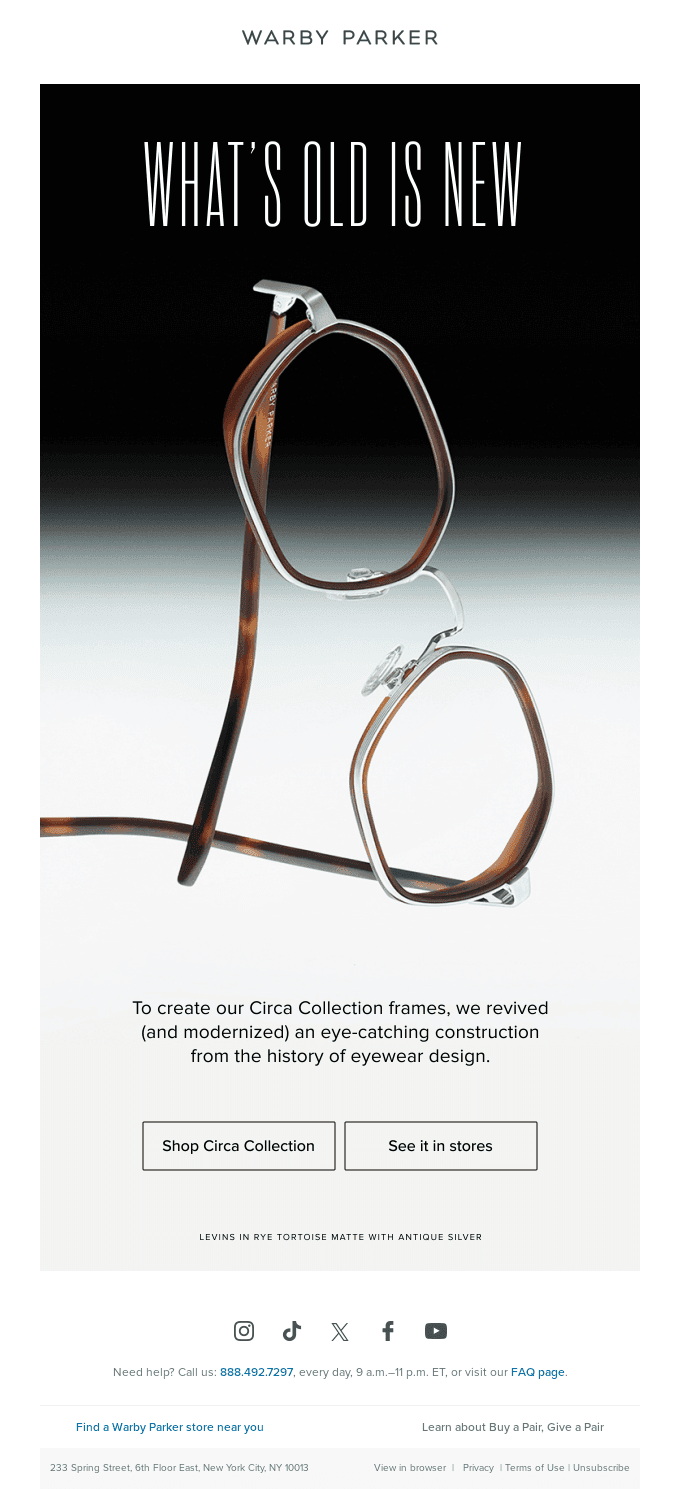 Frames that transcend time
