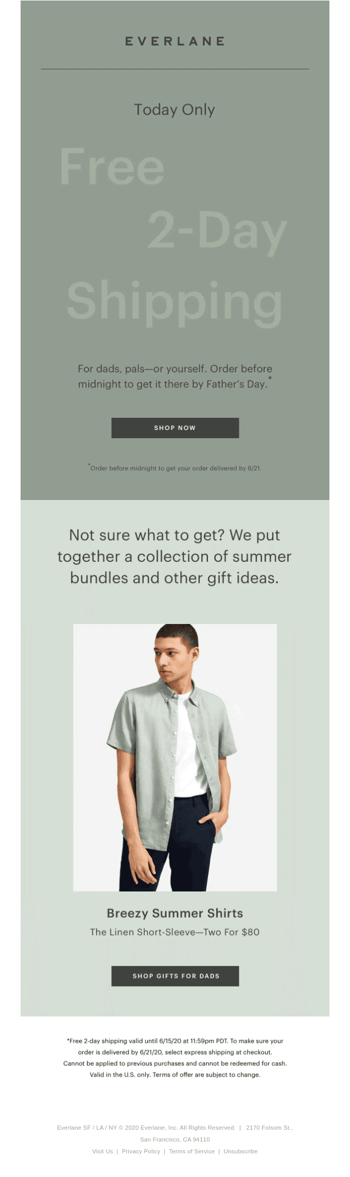 Free 2-Day Shipping—Today Only