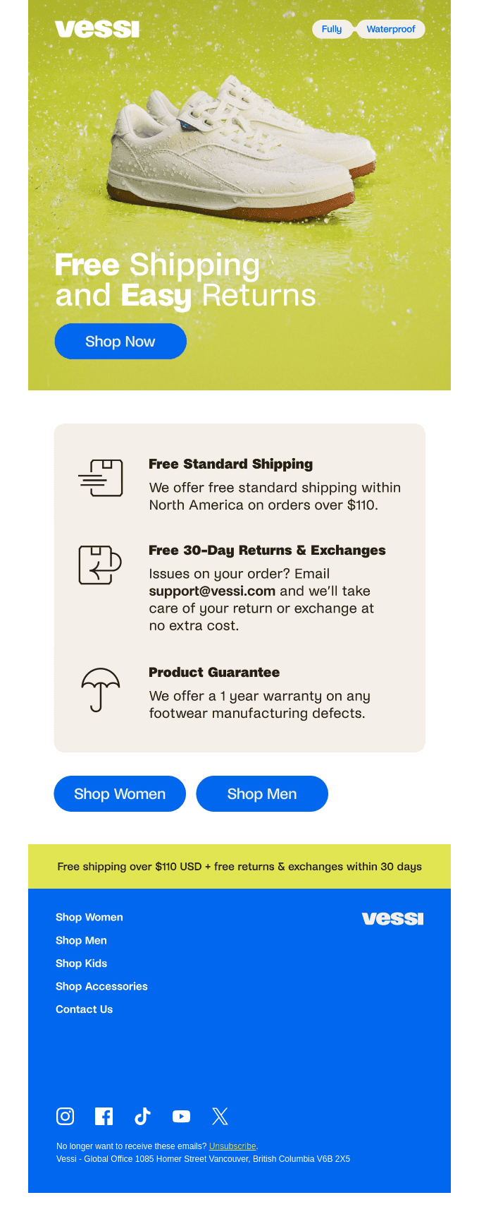 💧 Free 30-Day returns & exchanges