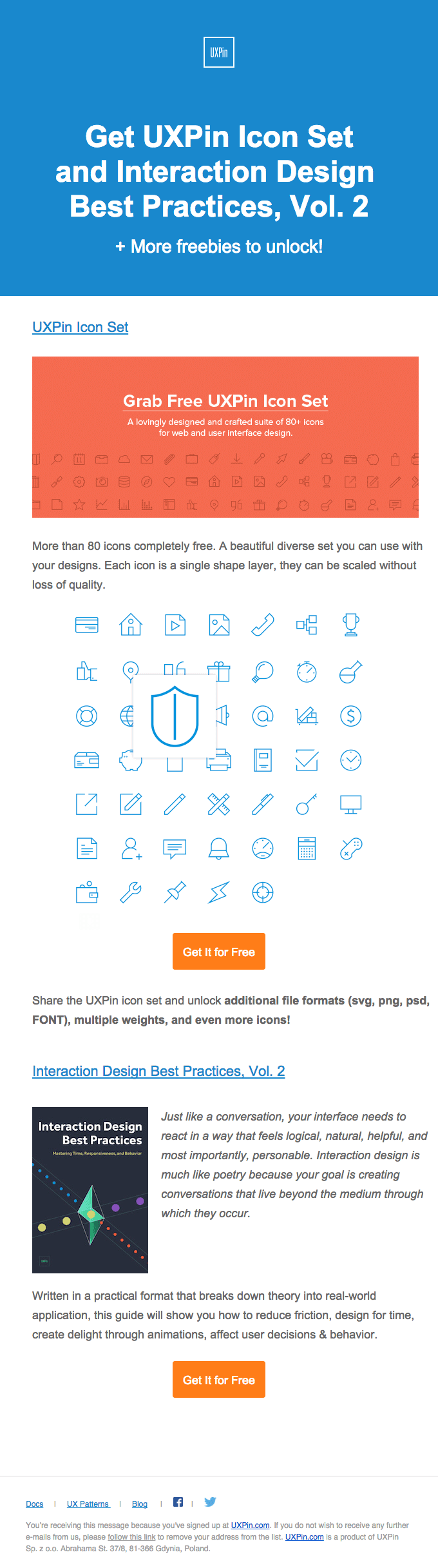 Get Your Free 80+ Icon Set and Interaction Design Best Practices, Vol. 2