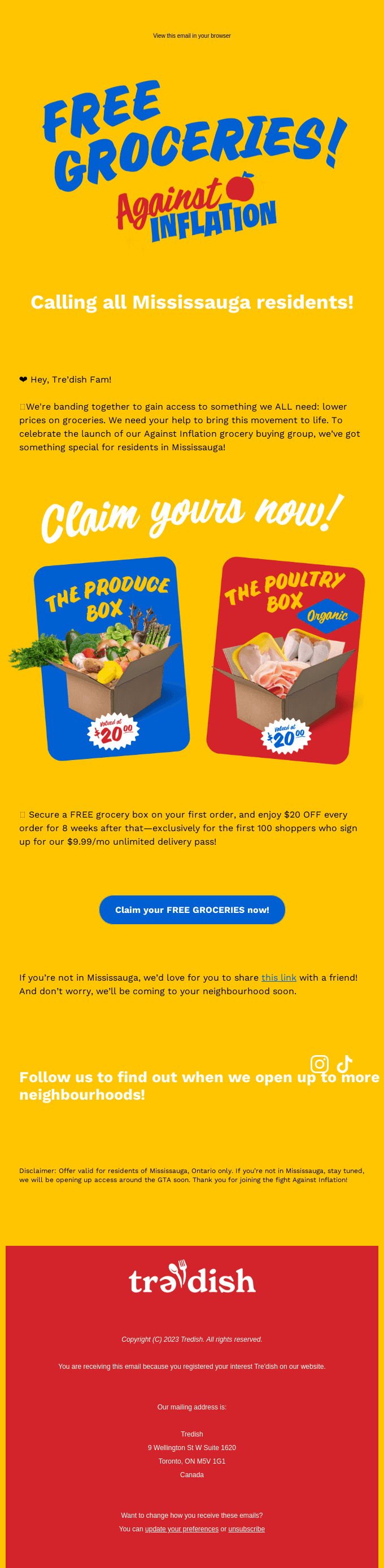 FREE GROCERIES! 🥦🍎🍌