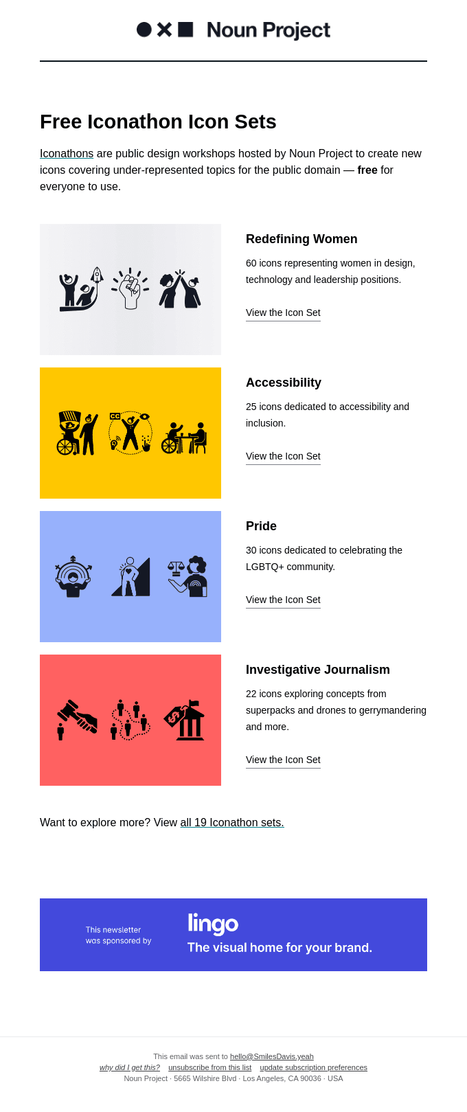 Free Iconathon Icon Sets