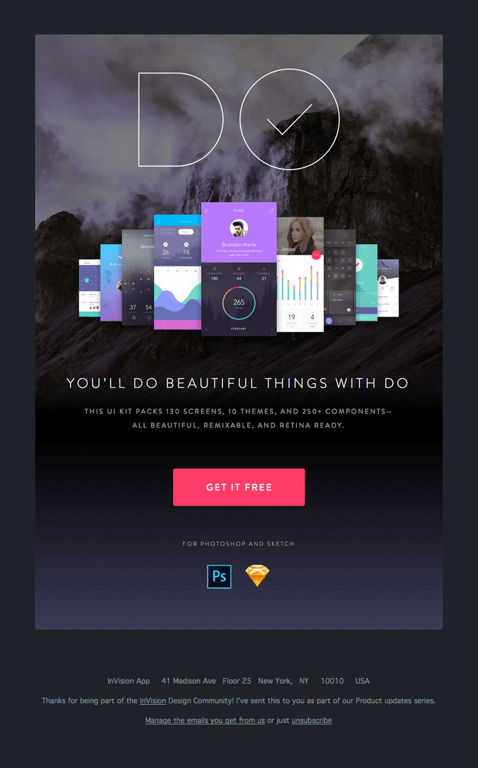 Here’s a free UI kit for Photoshop and Sketch!