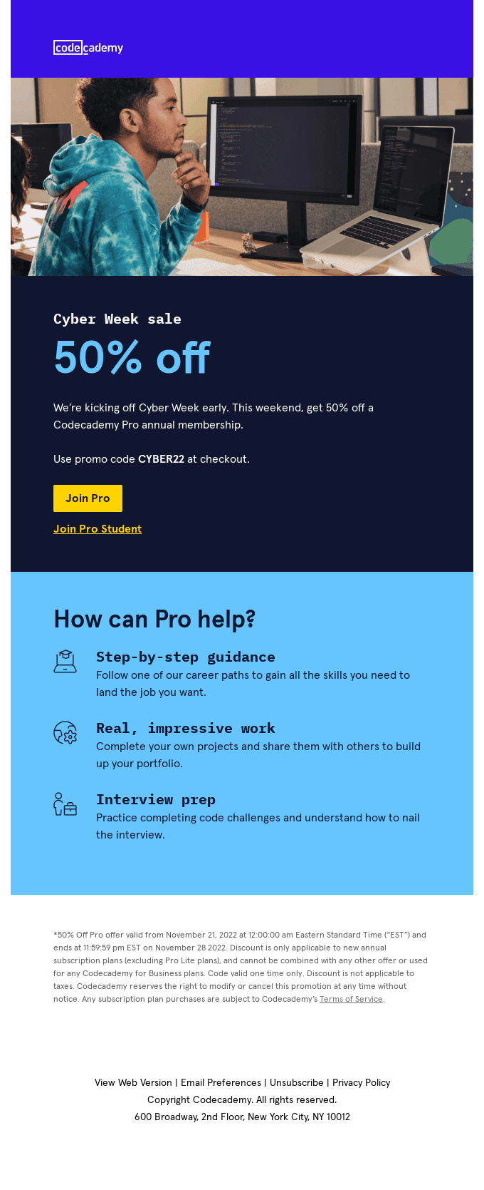 Get 50% off Pro