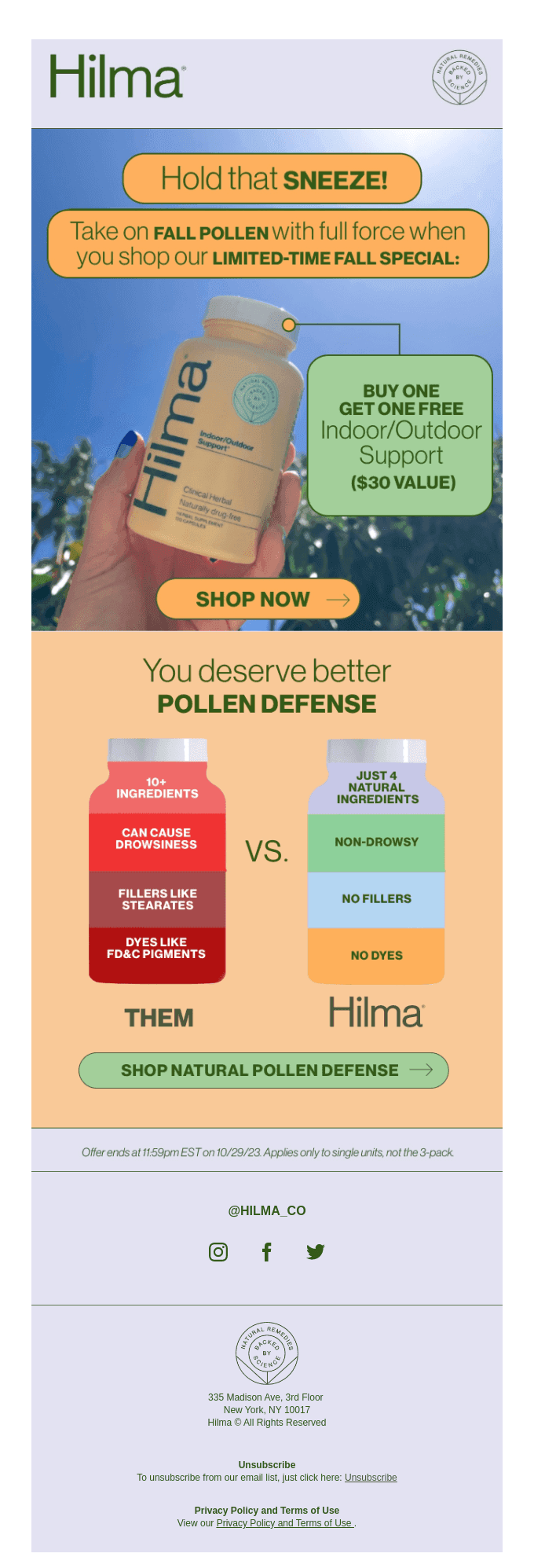 Get ahead of the fall sniffles🤧