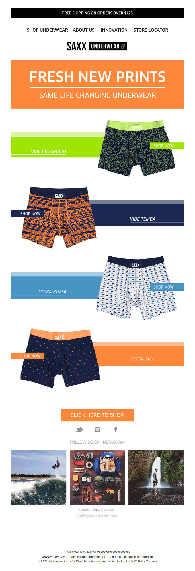 Get Fresh with New SAXX Styles