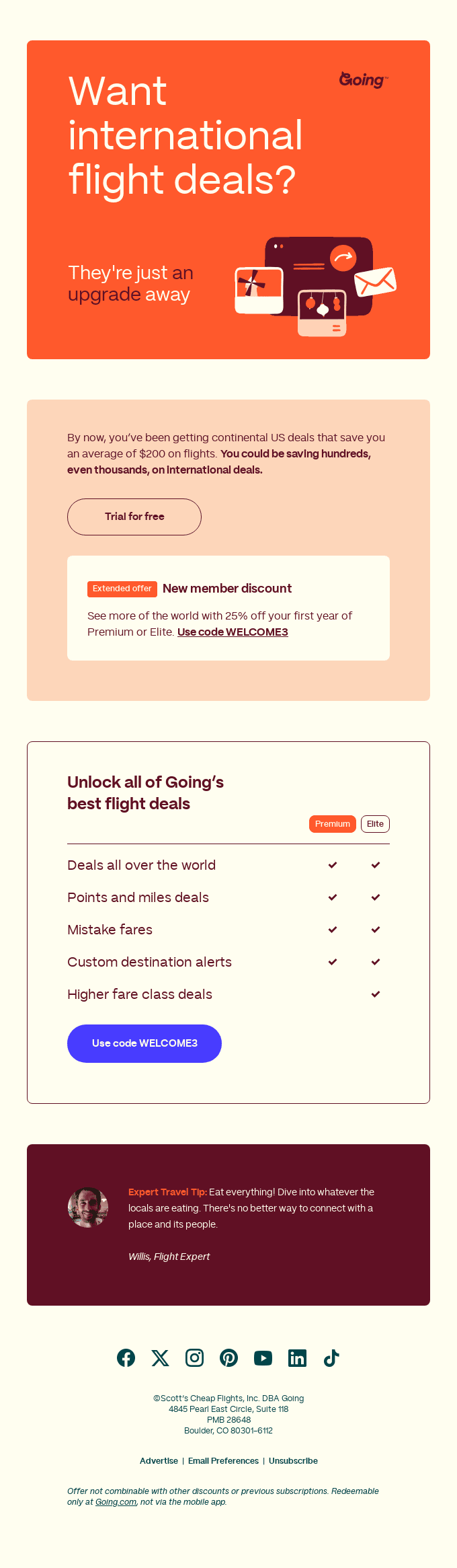 Get more from Going