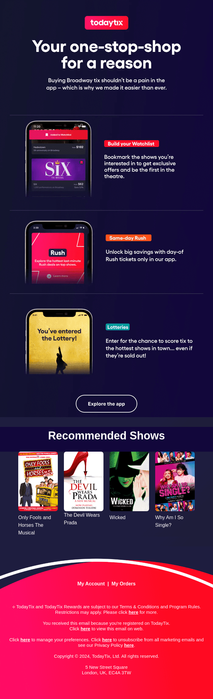Get the most out of TodayTix