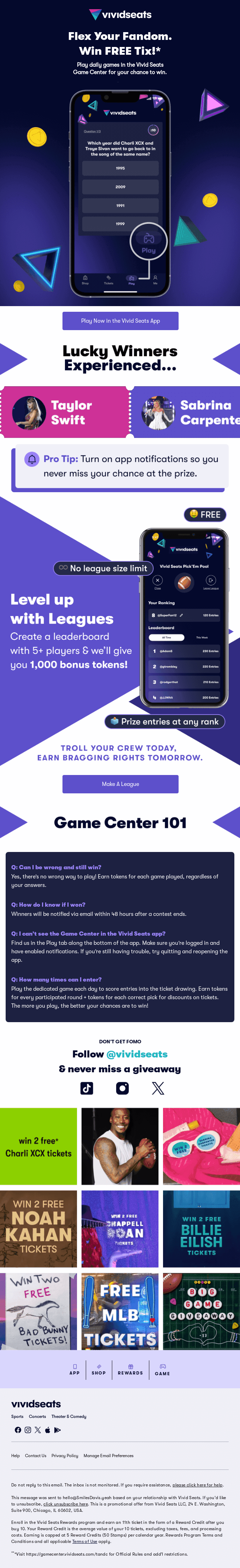 Get Your Game On & Win FREE Tix 🎮