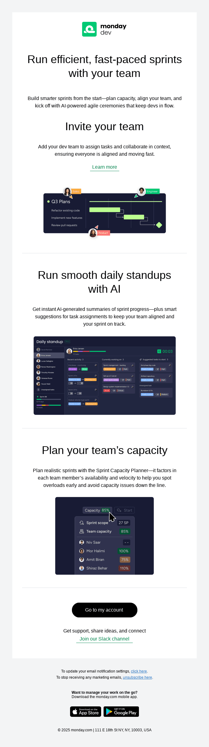 Get your team sprint ready