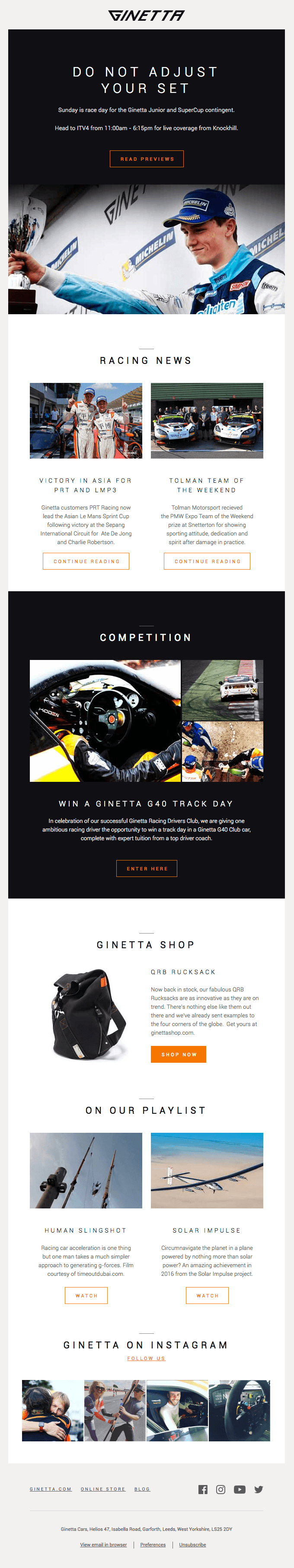 Ginetta Logbook August 2016