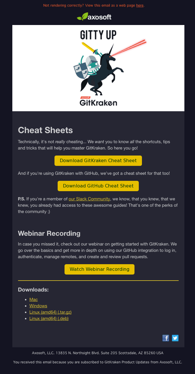 GitKraken Cheat Sheets