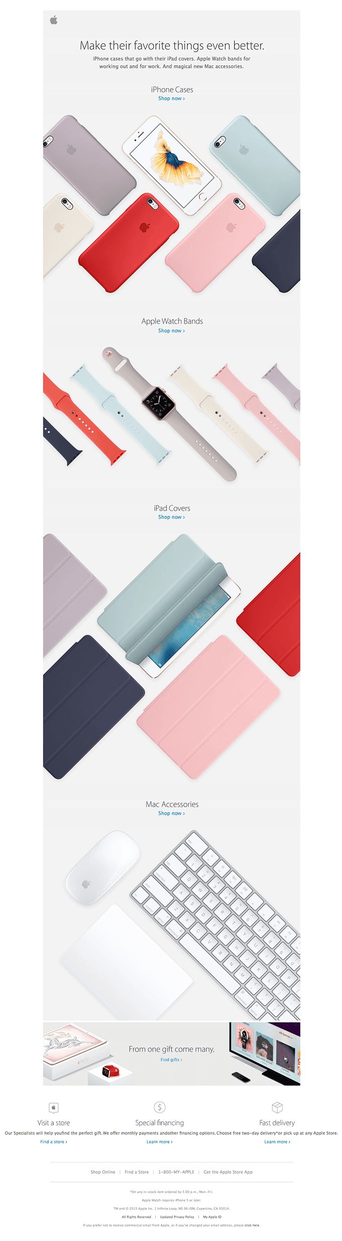 Give great accessories from Apple.