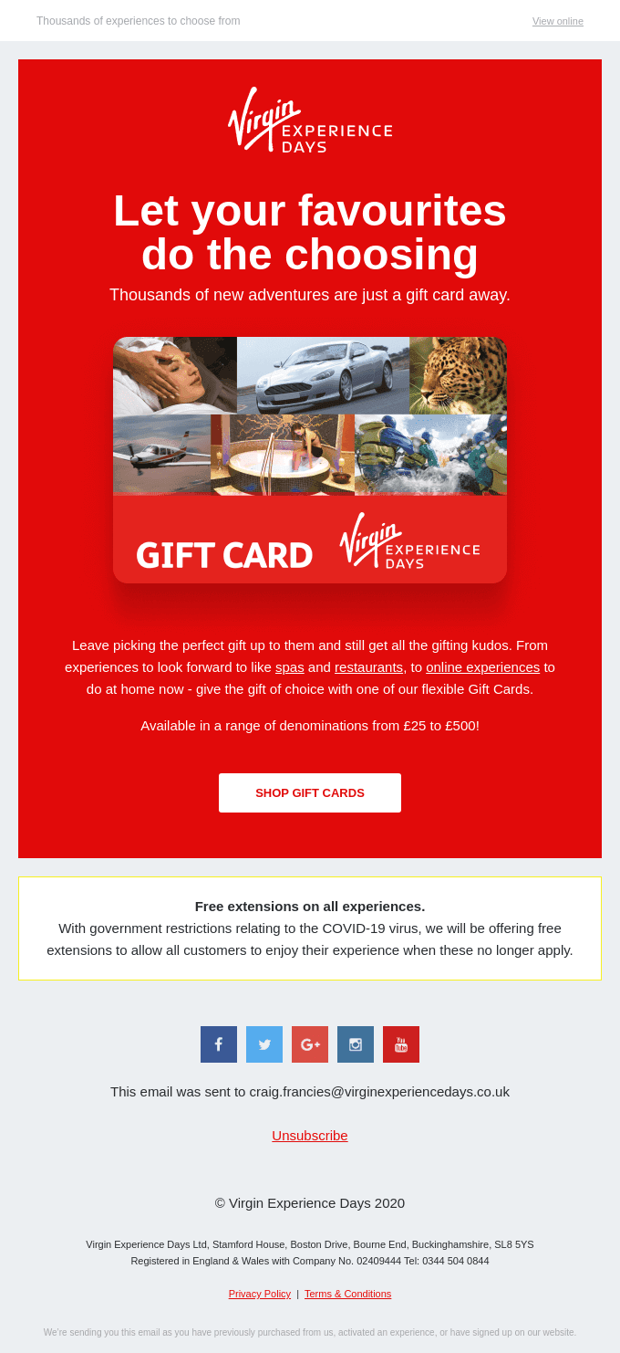 Give the gift of choice