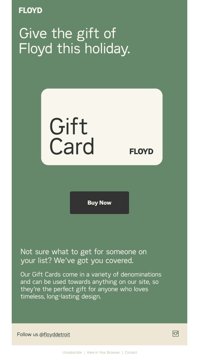 Give the gift of Floyd!