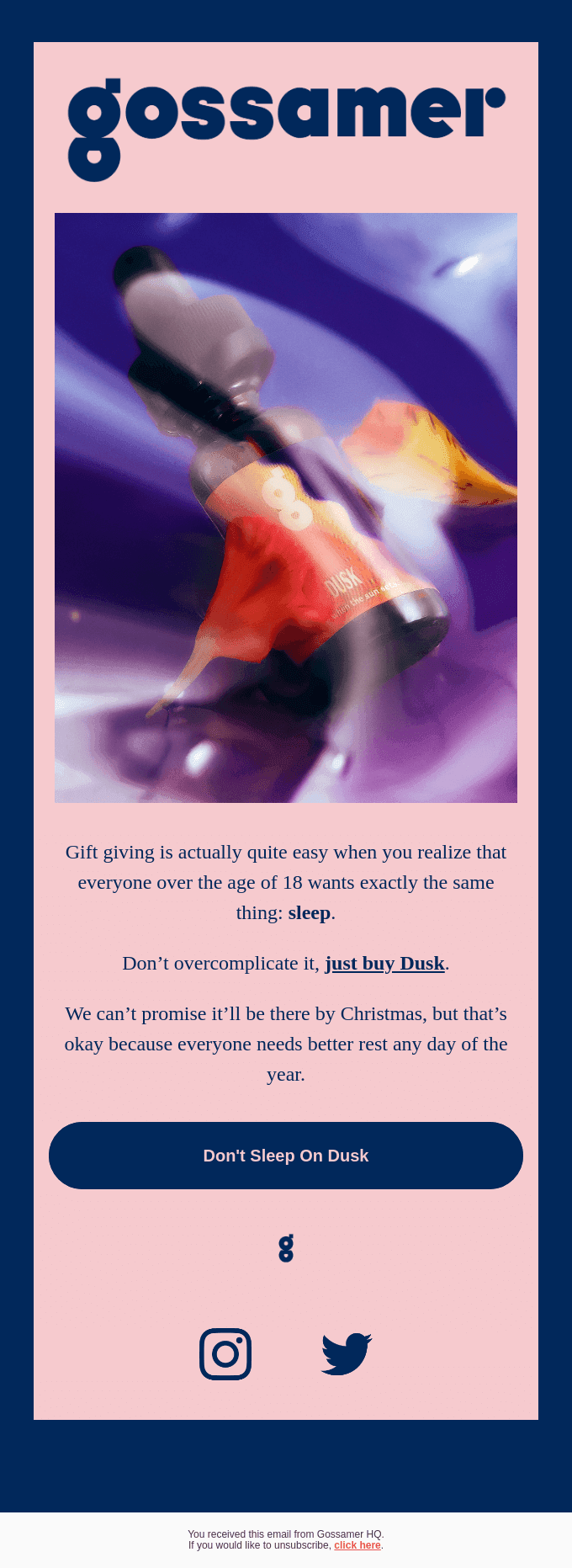 Give the gift of sleep