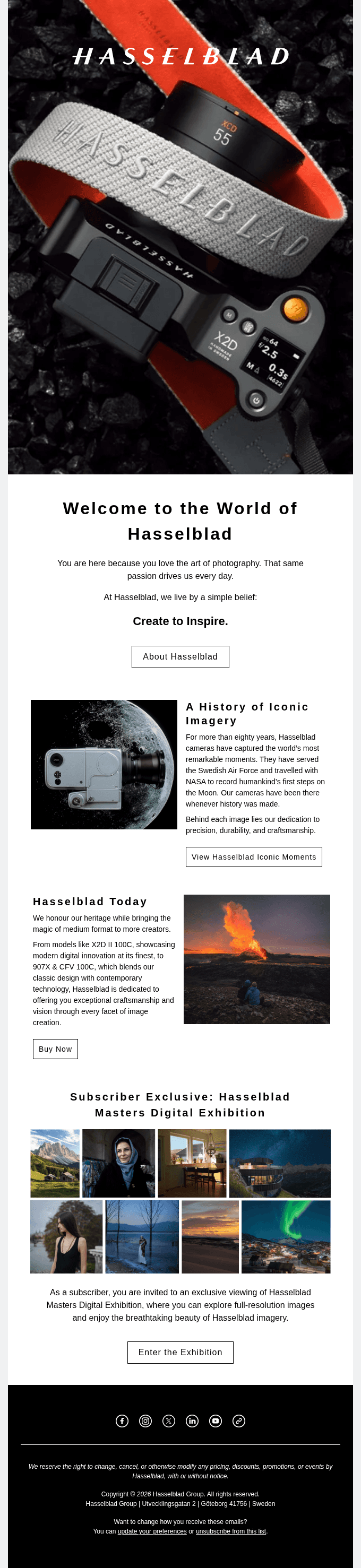 Welcome to the World of Hasselblad