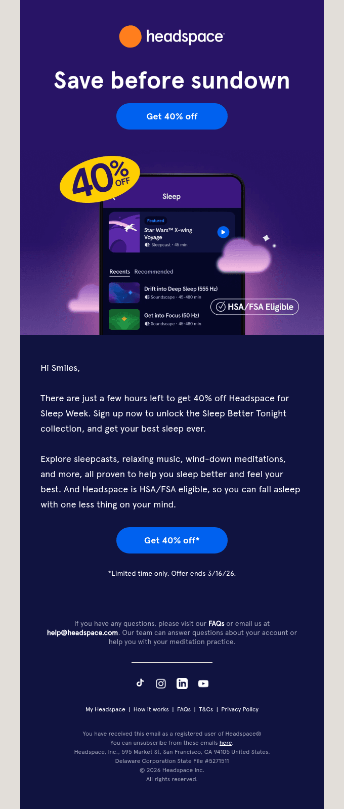 Just a few hours left to save 40%