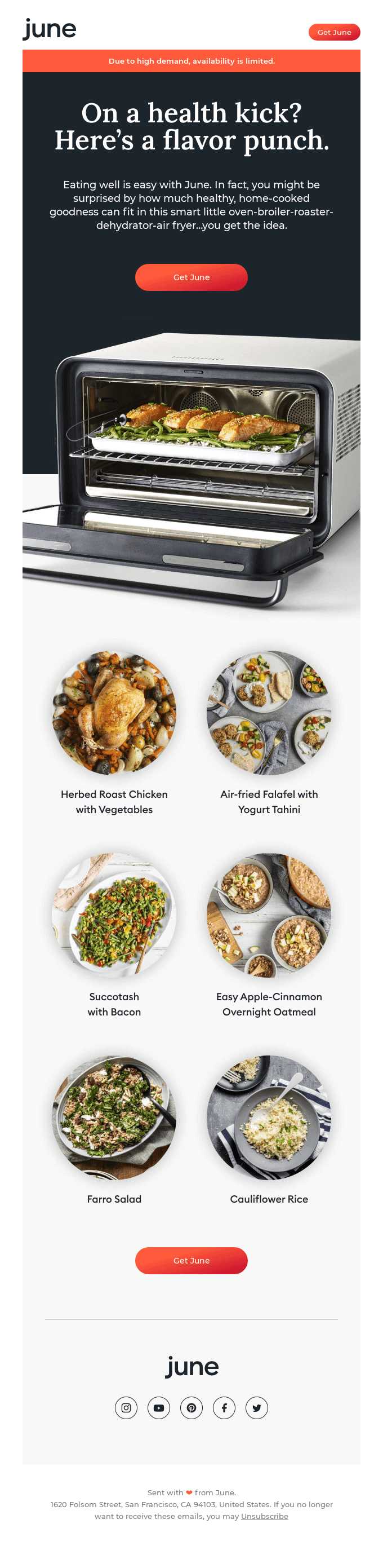 Healthy meals are knocking.