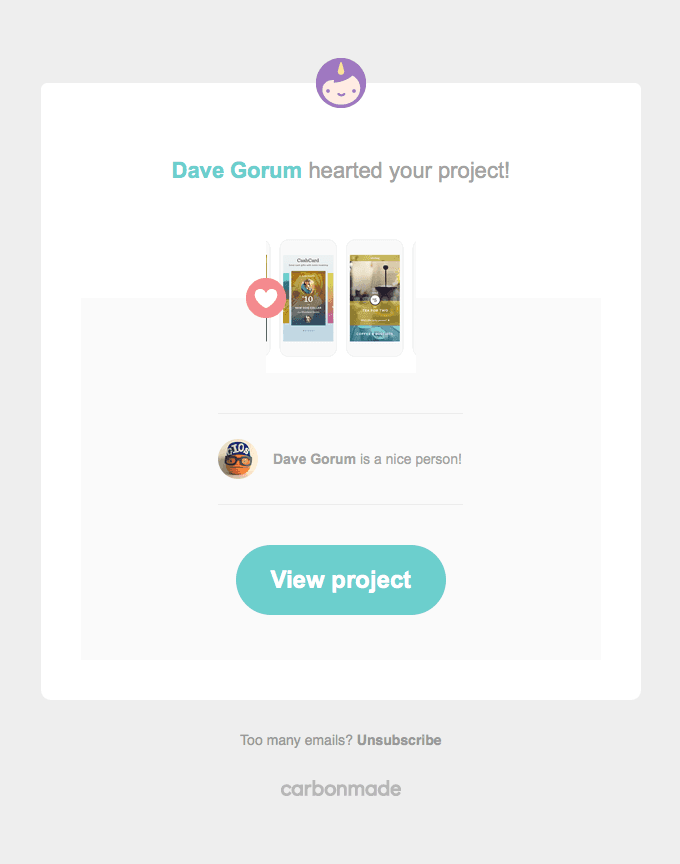 Dave Gorum hearted your project on Carbonmade!