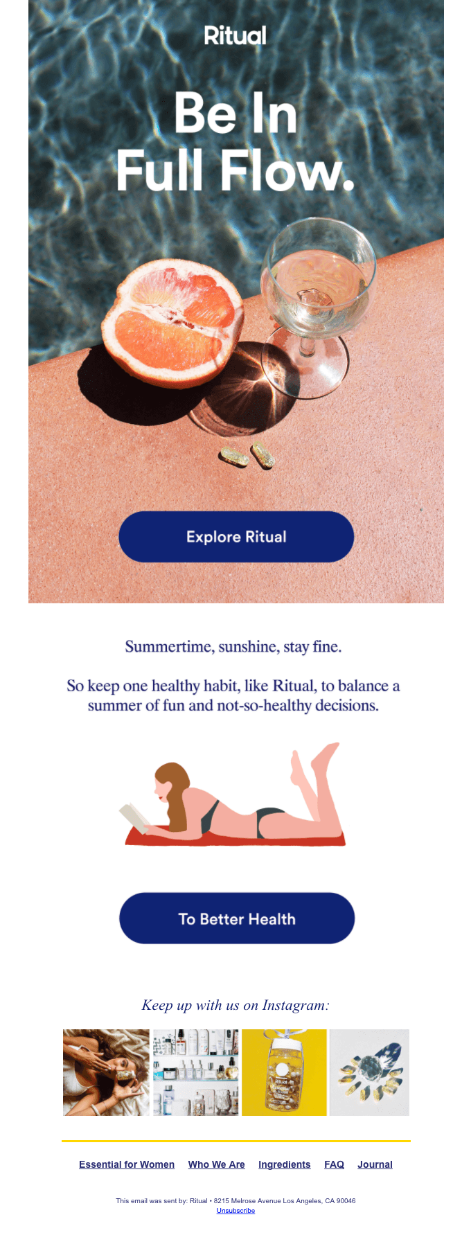 Hello sunshine, hello health ☀