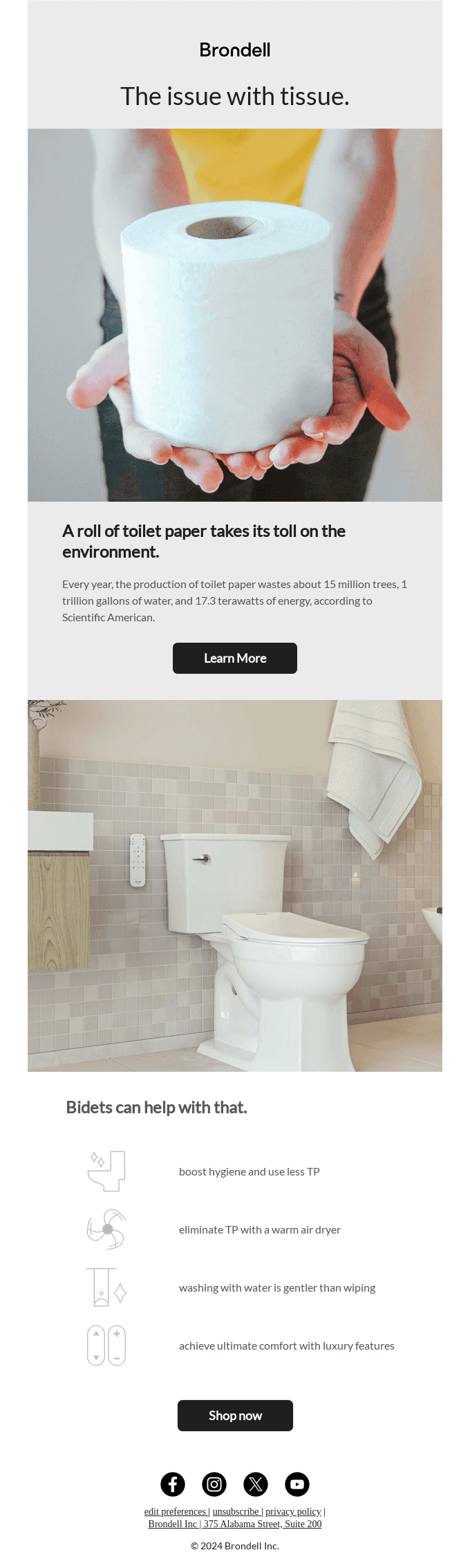 Help the planet with a bidet.