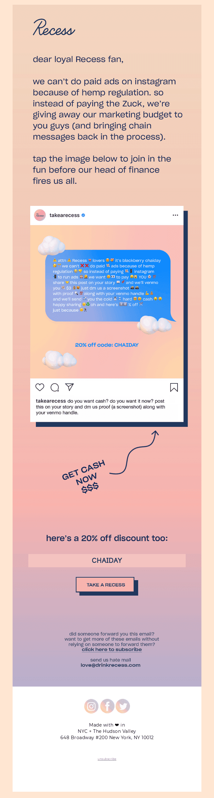 help us spend $3,000
