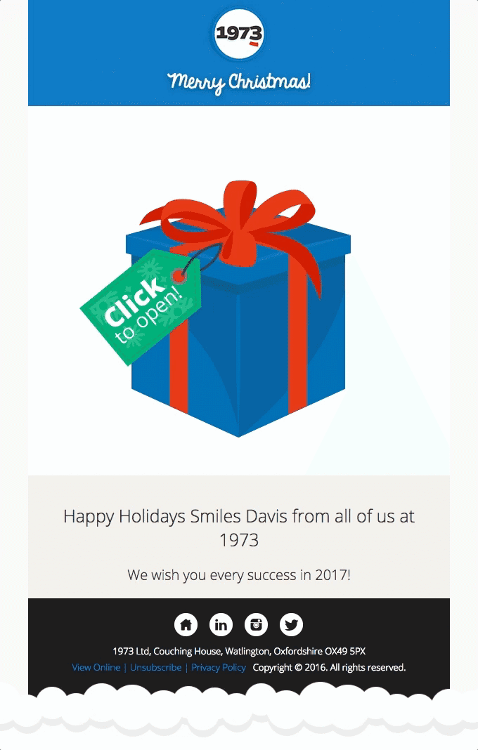 Here’s a gift just for you…