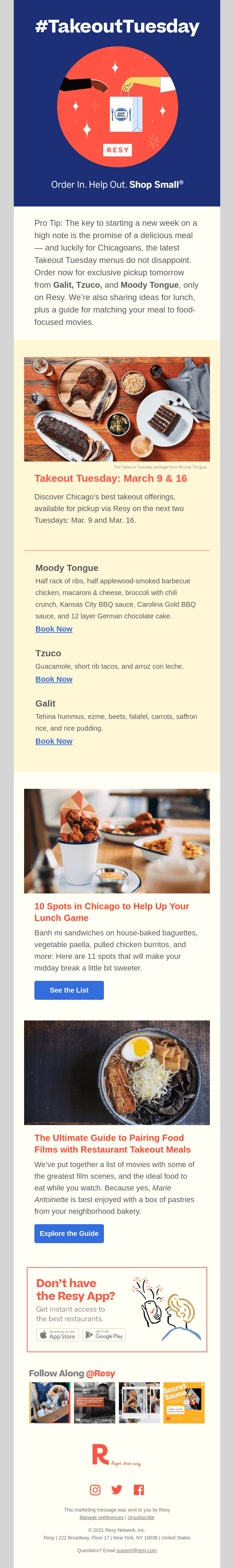 Here’s what to order this week.