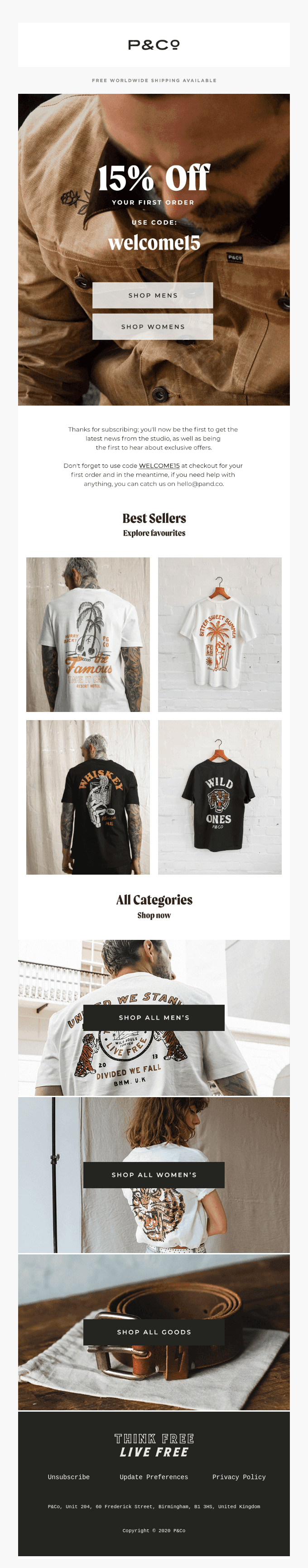 Here's your 15% Off ✌️