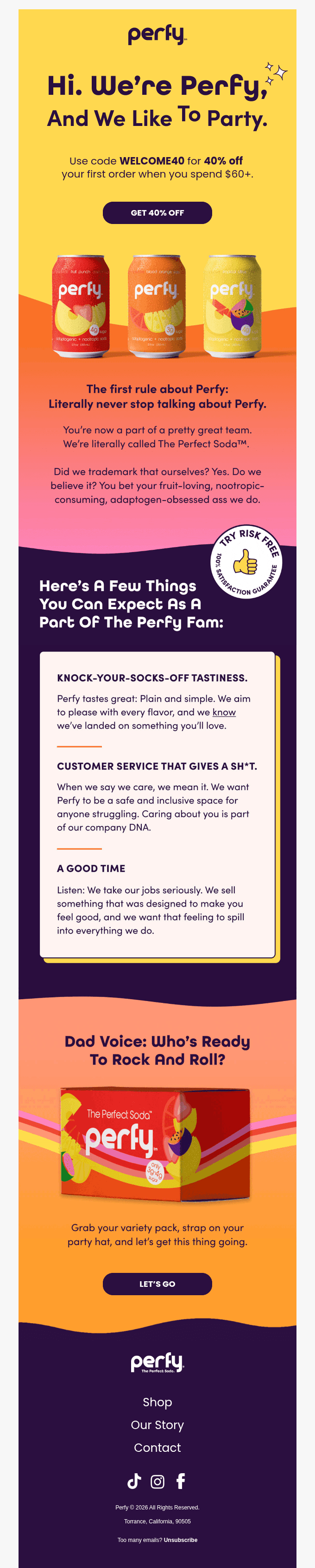 Hi. We're Perfy! 👋