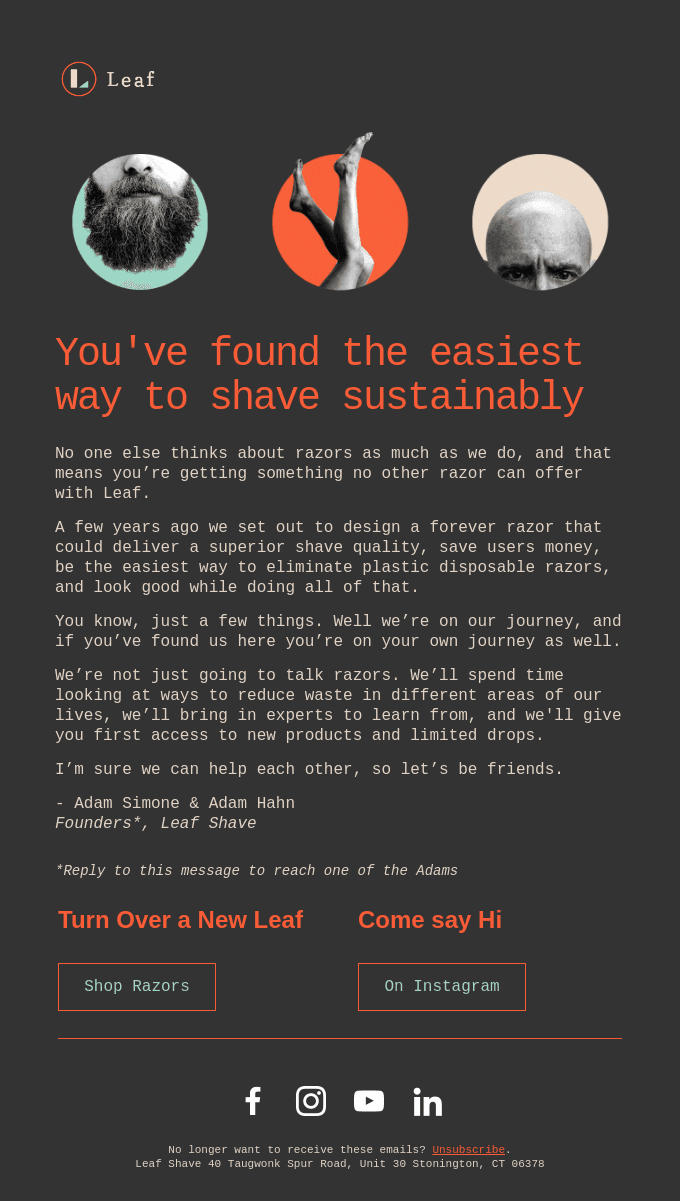 Hi, we're Leaf